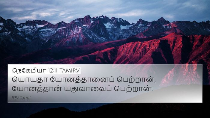 நெகேமியா 12:11 TAMIRV 4K Wallpaper - யொயதா யோனத்தானைப் - 4K Wallpaper Bible Verse
