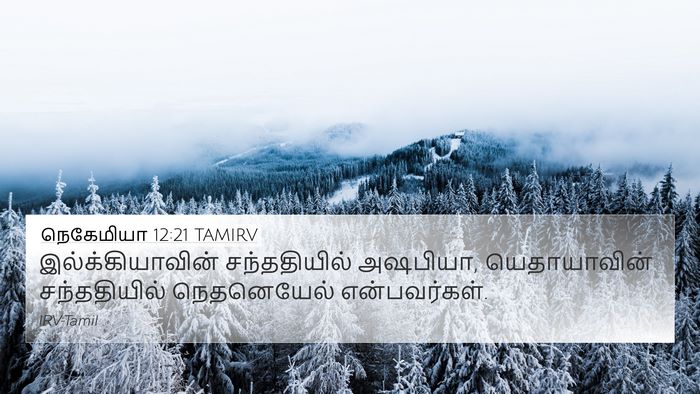 நெகேமியா 12:21 TAMIRV 4K Wallpaper - இல்க்கியாவின் - 4K Wallpaper Bible Verse