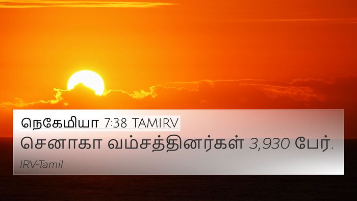 நெகேமியா 7:38 TAMIRV 4K Wallpaper - செனாகா - 4K Wallpaper Bible Verse