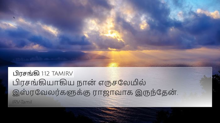 பிரசங்கி 1:12 TAMIRV Bible Verse Image
