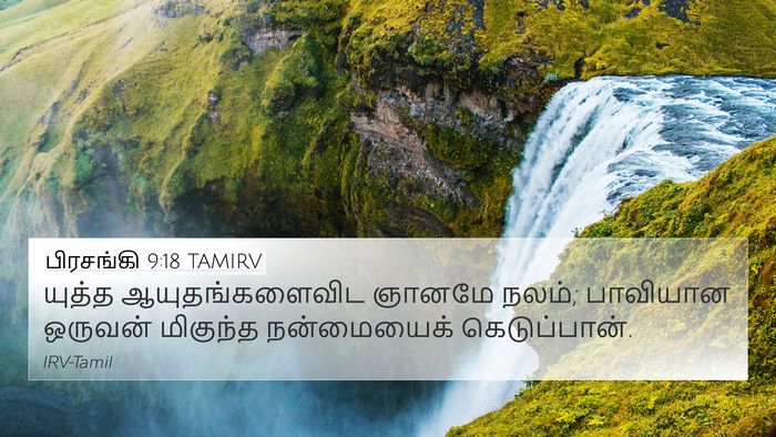 பிரசங்கி 9:18 TAMIRV Bible Verse Image