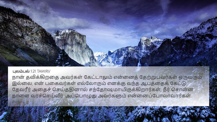 புலம்பல் 1:21 TAMIRV Bible Verse Image