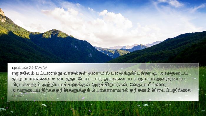 புலம்பல் 2:9 TAMIRV Bible Verse Image