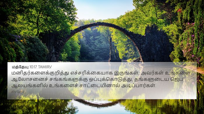 மத்தேயு 10:17 TAMIRV Bible Verse Image