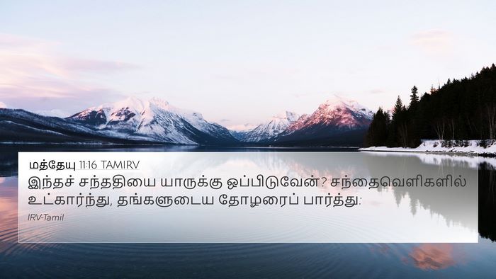 மத்தேயு 11:16 TAMIRV Bible Verse Image
