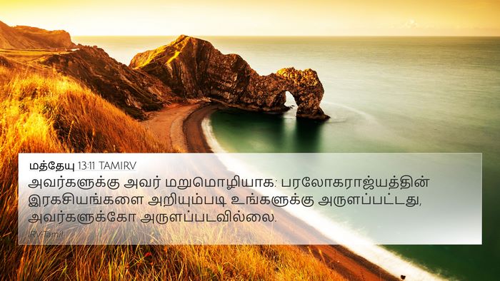 மத்தேயு 13:11 TAMIRV Bible Verse Image