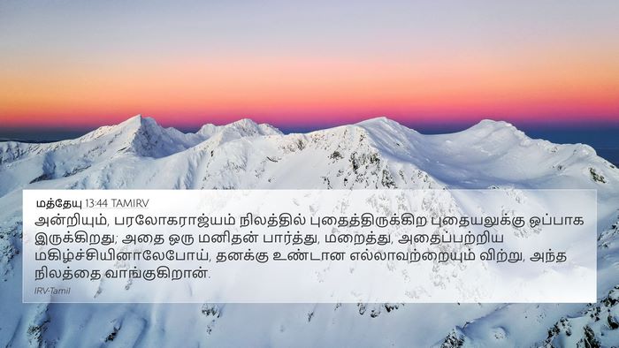 மத்தேயு 13:44 TAMIRV Bible Verse Image