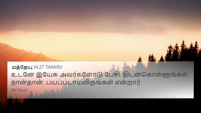 மத்தேயு 14:27 TAMIRV Bible Verse Image