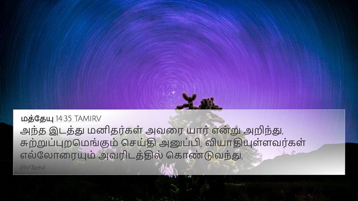 மத்தேயு 14:35 TAMIRV Bible Verse Image