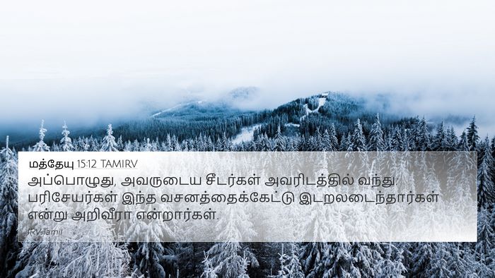 மத்தேயு 15:12 TAMIRV Bible Verse Image