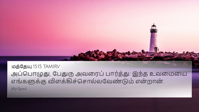 மத்தேயு 15:15 TAMIRV Bible Verse Image