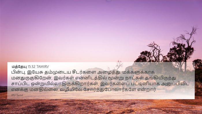 மத்தேயு 15:32 TAMIRV Bible Verse Image