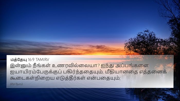 மத்தேயு 16:9 TAMIRV Bible Verse Image