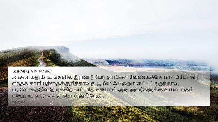 மத்தேயு 18:19 TAMIRV Bible Verse Image