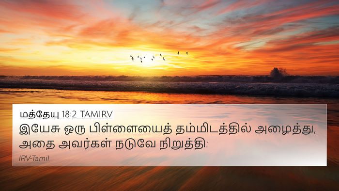 மத்தேயு 18:2 TAMIRV Bible Verse Image