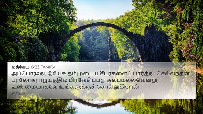 மத்தேயு 19:23 TAMIRV Bible Verse Image