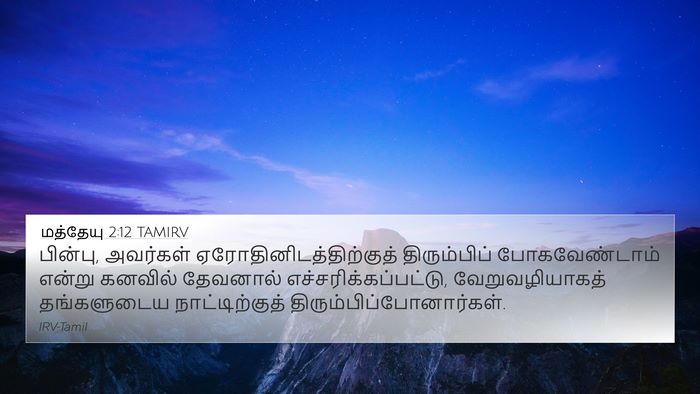 மத்தேயு 2:12 TAMIRV Bible Verse Image