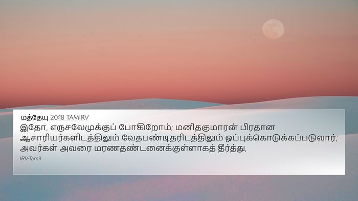 மத்தேயு 20:18 TAMIRV Bible Verse Image