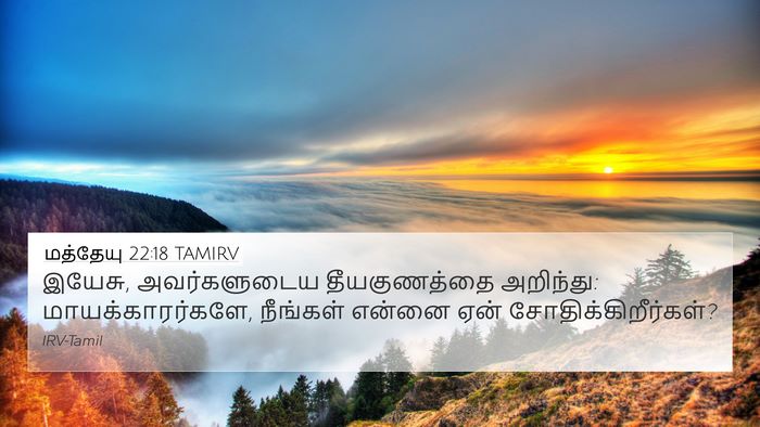 மத்தேயு 22:18 TAMIRV Bible Verse Image