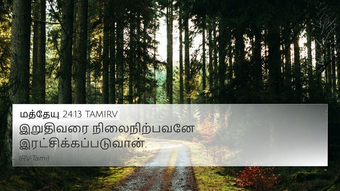 மத்தேயு 24:13 TAMIRV Bible Verse Image