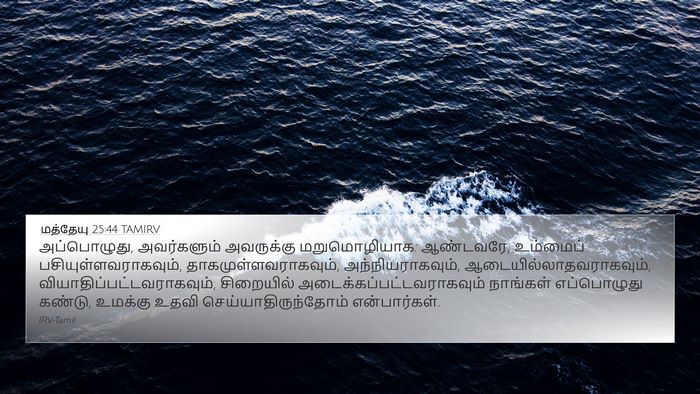 மத்தேயு 25:44 TAMIRV Bible Verse Image