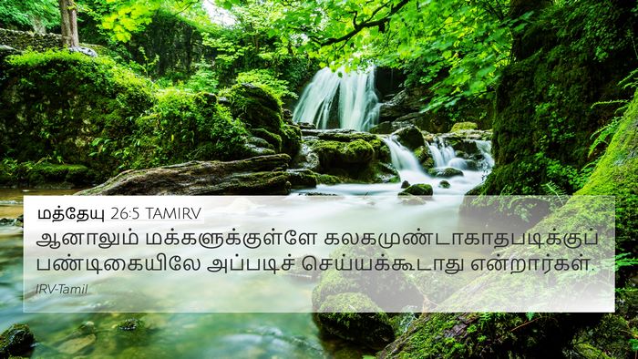 மத்தேயு 26:5 TAMIRV Bible Verse Image