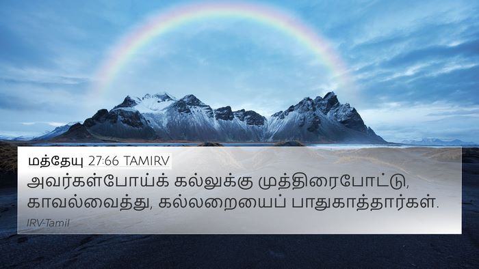 மத்தேயு 27:66 TAMIRV Bible Verse Image