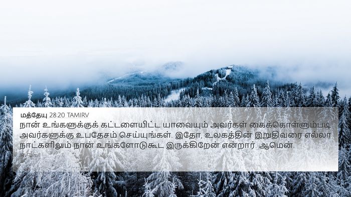 மத்தேயு 28:20 TAMIRV Bible Verse Image