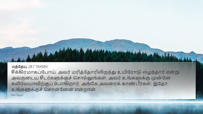 மத்தேயு 28:7 TAMIRV Bible Verse Image