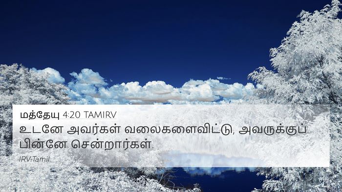மத்தேயு 4:20 TAMIRV Bible Verse Image