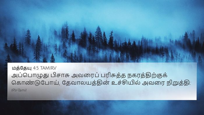 மத்தேயு 4:5 TAMIRV Bible Verse Image