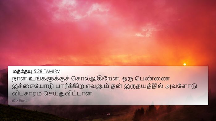 மத்தேயு 5:28 TAMIRV Bible Verse Image