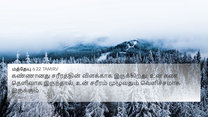 மத்தேயு 6:22 TAMIRV Bible Verse Image