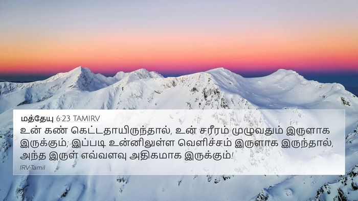 மத்தேயு 6:23 TAMIRV Bible Verse Image