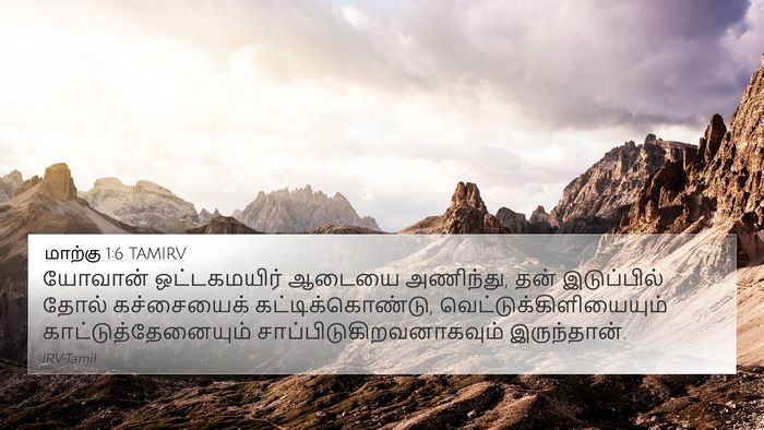 மாற்கு 1:6 TAMIRV Bible Verse Image