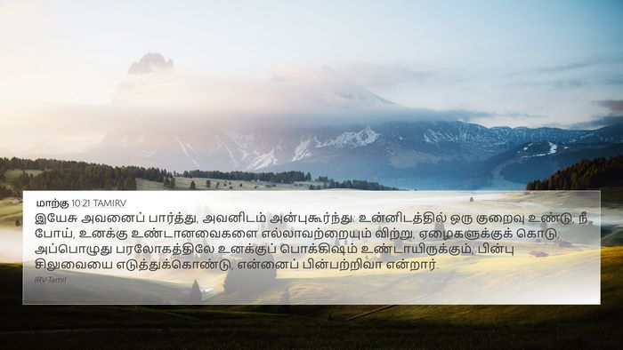 மாற்கு 10:21 TAMIRV Bible Verse Image