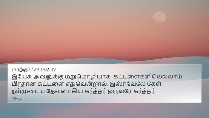 மாற்கு 12:29 TAMIRV Bible Verse Image