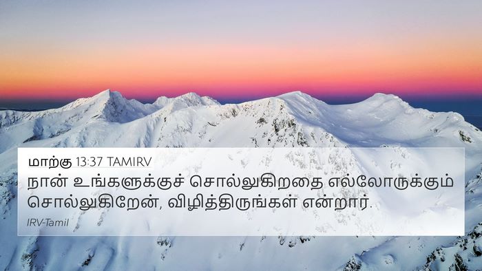 மாற்கு 13:37 TAMIRV 4K Wallpaper - நான் உங்களுக்குச் - 4K Wallpaper Bible Verse
