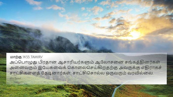 மாற்கு 14:55 TAMIRV Bible Verse Image