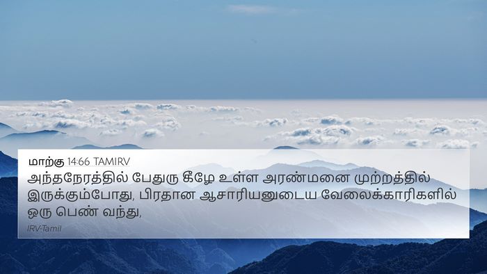 மாற்கு 14:66 TAMIRV Bible Verse Image
