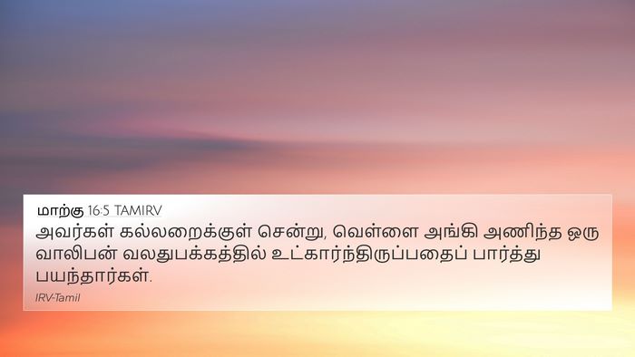 மாற்கு 16:5 TAMIRV Bible Verse Image