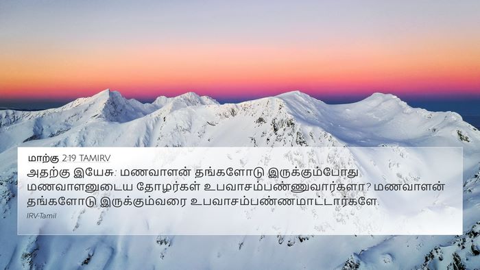 மாற்கு 2:19 TAMIRV 4K Wallpaper - அதற்கு இயேசு: - 4K Wallpaper Bible Verse