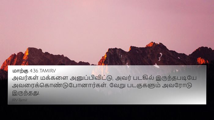 மாற்கு 4:36 TAMIRV Bible Verse Image