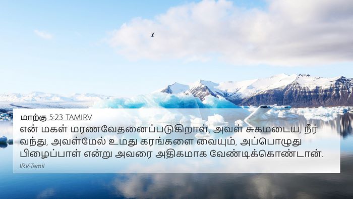 மாற்கு 5:23 TAMIRV Bible Verse Image