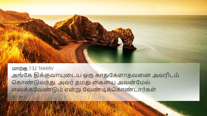 மாற்கு 7:32 TAMIRV Bible Verse Image