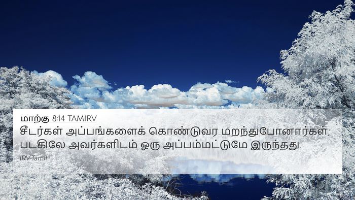 மாற்கு 8:14 TAMIRV 4K Wallpaper - சீடர்கள் - 4K Wallpaper Bible Verse