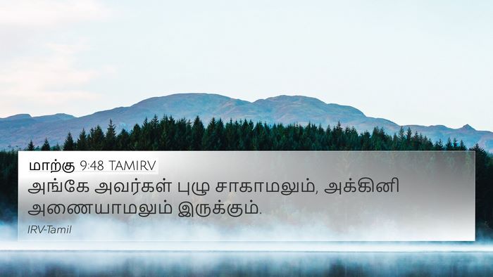 மாற்கு 9:48 TAMIRV 4K Wallpaper - அங்கே அவர்கள் - 4K Wallpaper Bible Verse
