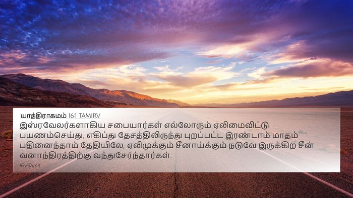 யாத்திராகமம் 16:1 TAMIRV Bible Verse Image