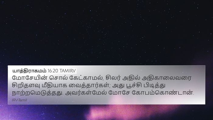 யாத்திராகமம் 16:20 TAMIRV Bible Verse Image