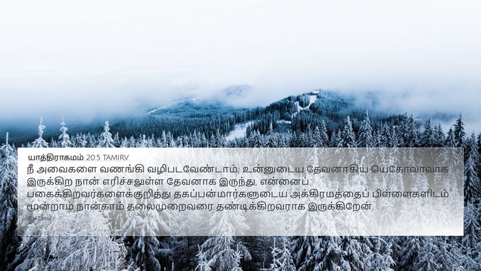 யாத்திராகமம் 20:5 TAMIRV Bible Verse Image